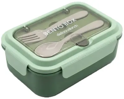حافظة طعام Bento Box - أخضر (Green)