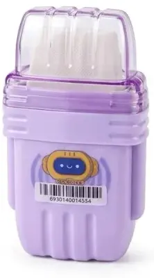 براية وممحاة 2 في 1 روبوت - بنفسجي (Purple)