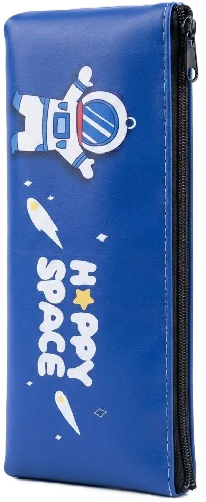 محفظة مدرسية جلد Happy Space - أزرق (Blue)