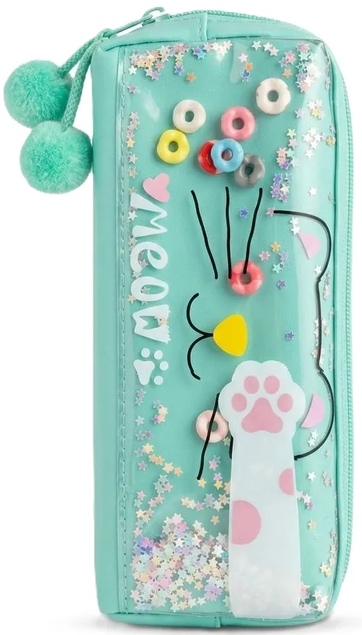 محفظة مدرسية قطة Meow جليتر - تركواز (Turquoise)