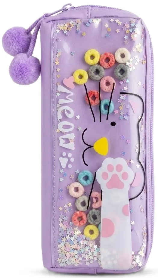محفظة مدرسية قطة Meow جليتر - بنفسجي (Purple)