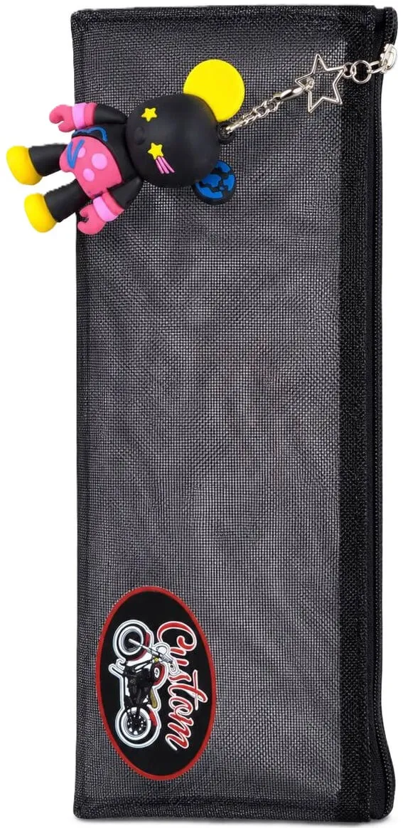 محفظة مدرسية شبك Custom - أسود (Black)