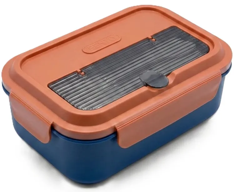 حافظة طعام Bento - كحلي / برتقالي (Dark Blue / Terracotta Orange)
