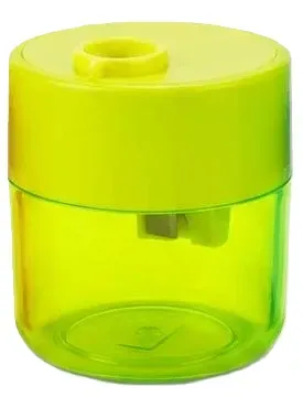 براية ديلي دائرية فتحتين - أصفر / أخضر ليموني (Yellow / Lime Green)