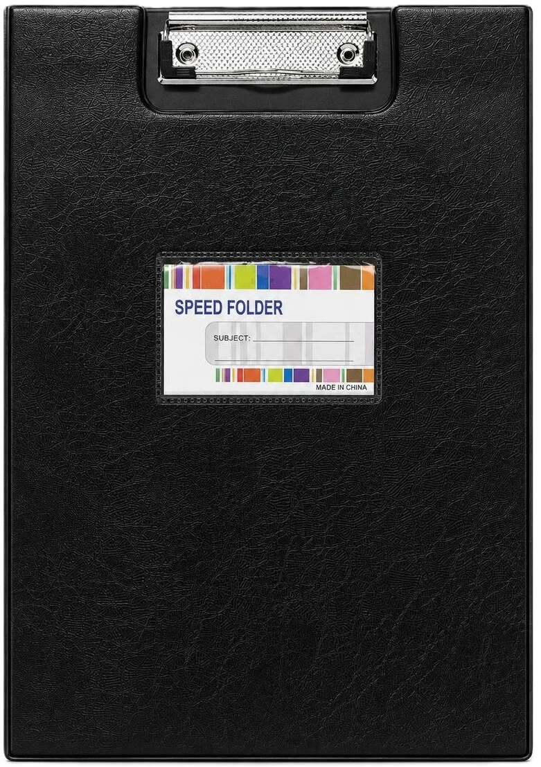 لوح كتابة جلدي قابل للطي SPEED FOLDER - أسود (Black)