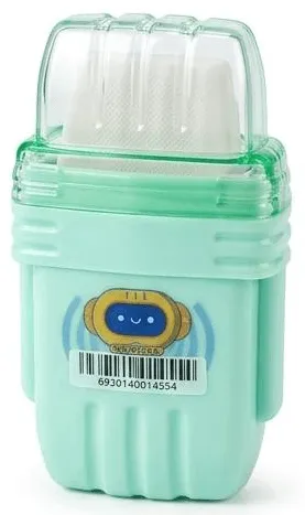 براية وممحاة 2 في 1 روبوت - أخضر نعناعي (Mint Green)