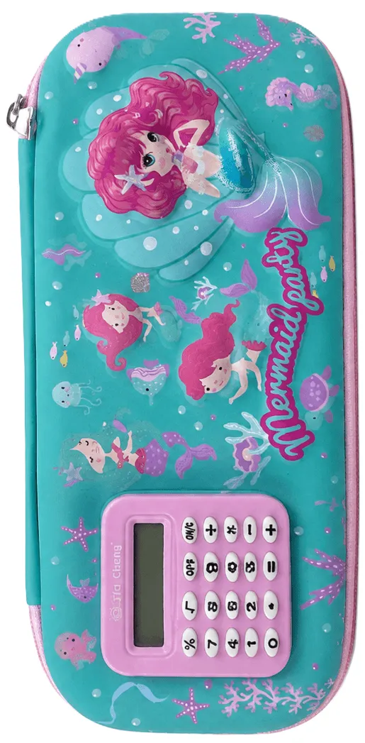 محفظة مجسمة 3D مع حاسبة - حورية البحر تركواز (Mermaid)