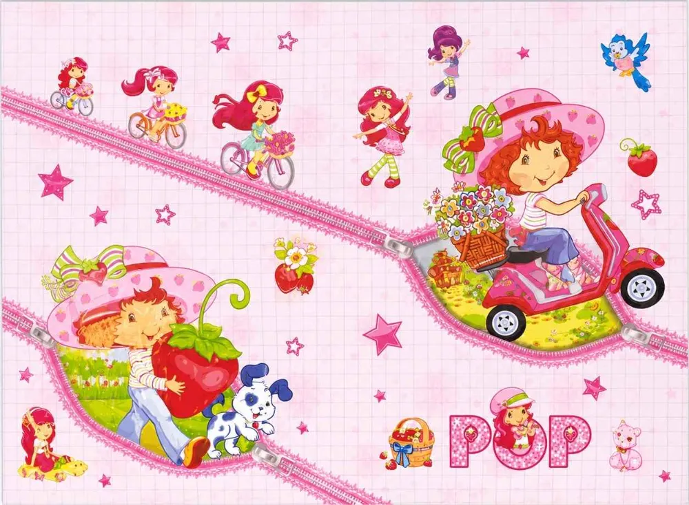جلاد كتب نصف شفاف - فتاة الفراولة (Strawberry Shortcake)